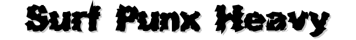 Surf Punx Heavy font